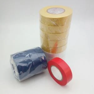 Crne PVC izolacijske trake s dobrim otpornosti na požar Zelena boja za kućnu i industrijsku upotrebu